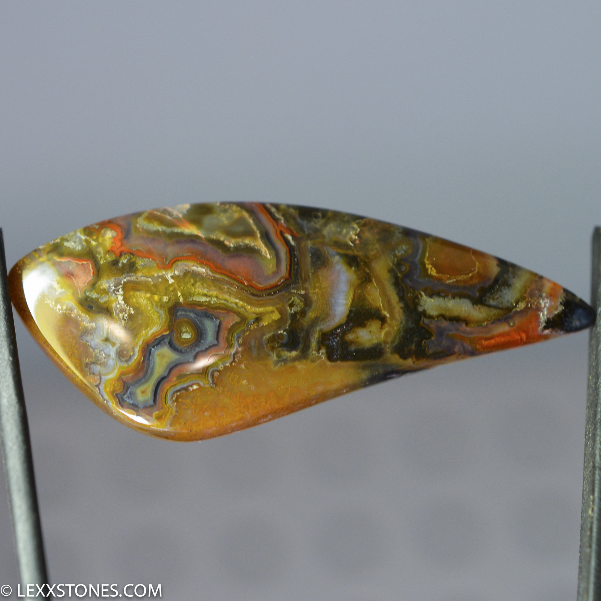 Blue Lace Agate Stone Cabochon Square | New Moon Beginnings